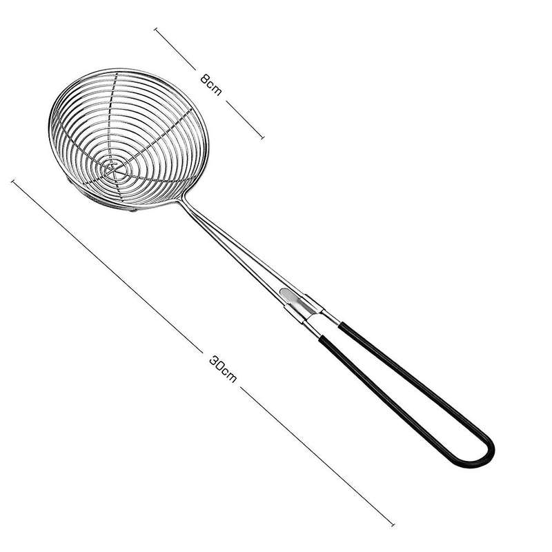 Hot Pot Strainer Scoops Mesh Asian Strainer Ladle with Handle(6pc)