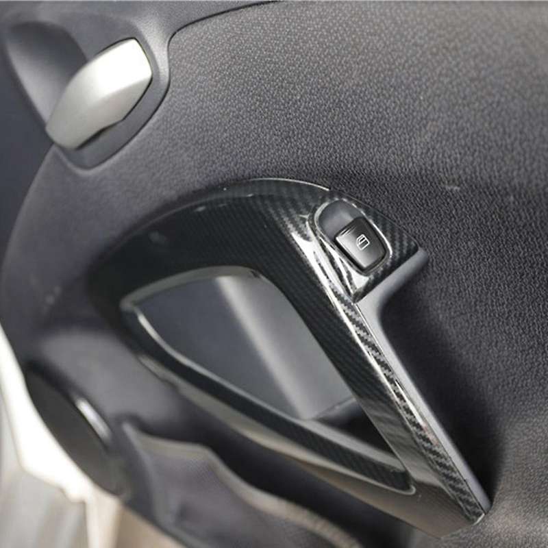 For Benz Smart 2010-14 Lift Switch Cover Trim Sticker ,carbon Fiber