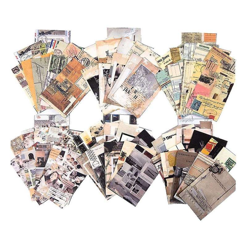 300 Sheets Vintage Scrapbook Paper for Journaling Junk Room Decor