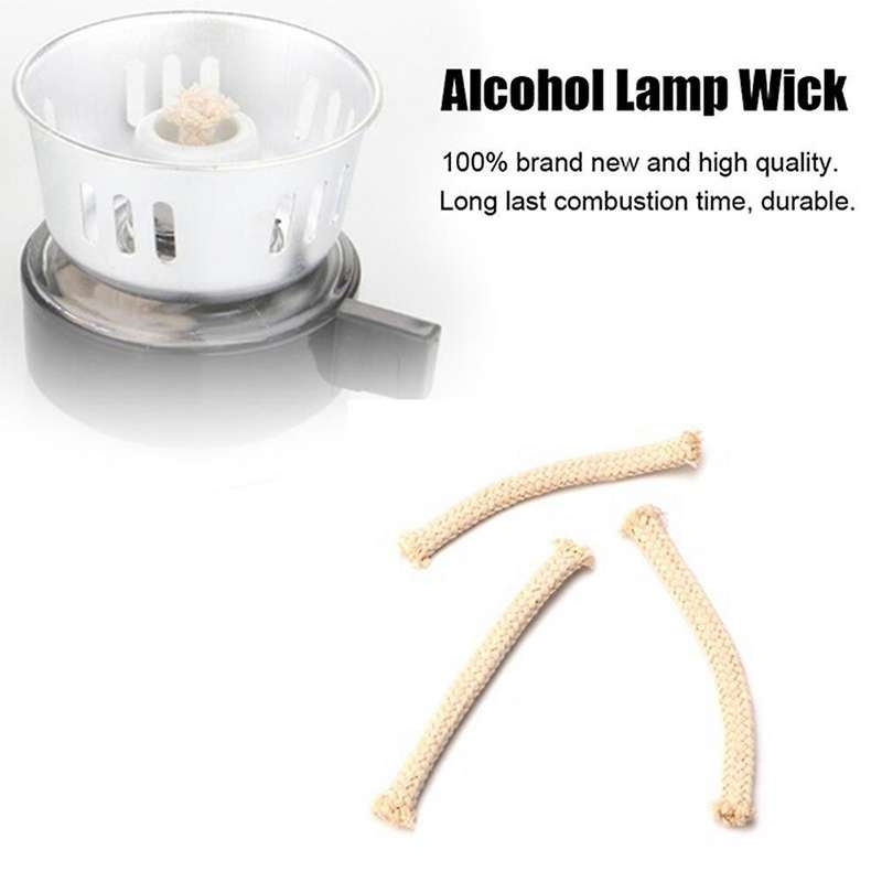 100pcs Cotton Wick Burner for Lamp Torch Oil Wine Bottle Siphon Pot
