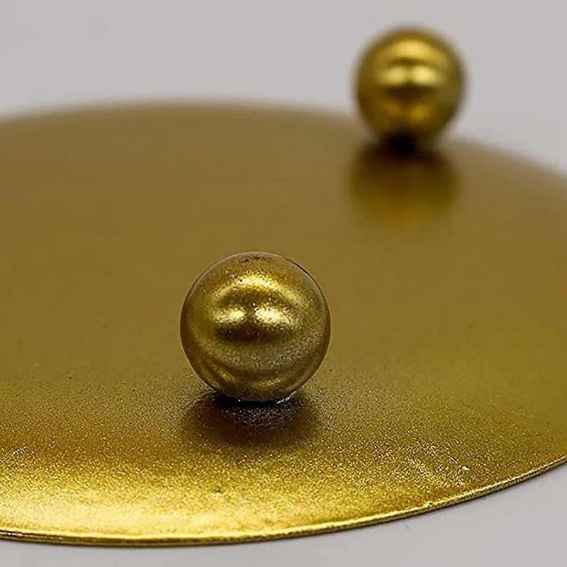 4 Pcs Gold Iron Plate Candle Holder, Decorative Pillar Candle Plate