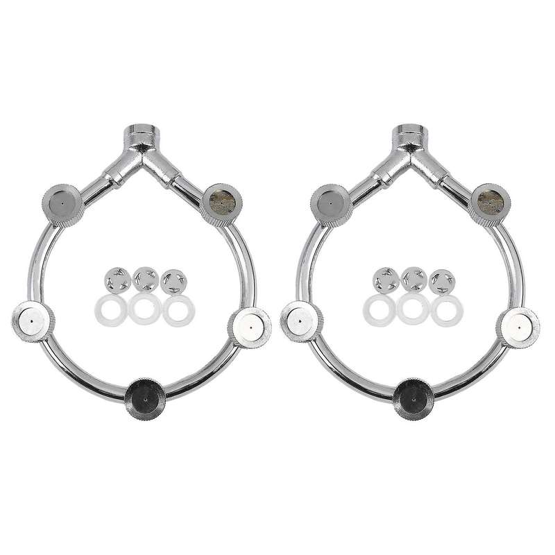 Stainless Steel Fan Ring with 5 Nozzle Seats Sprayer Mist Fan