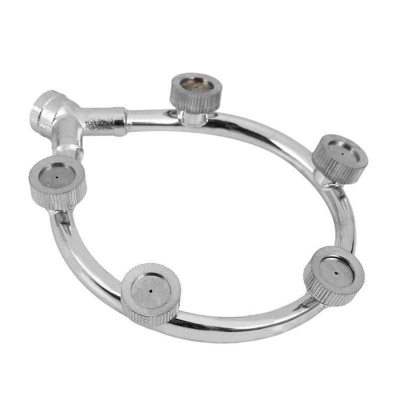 Stainless Steel Fan Ring with 5 Nozzle Seats Sprayer Mist Fan