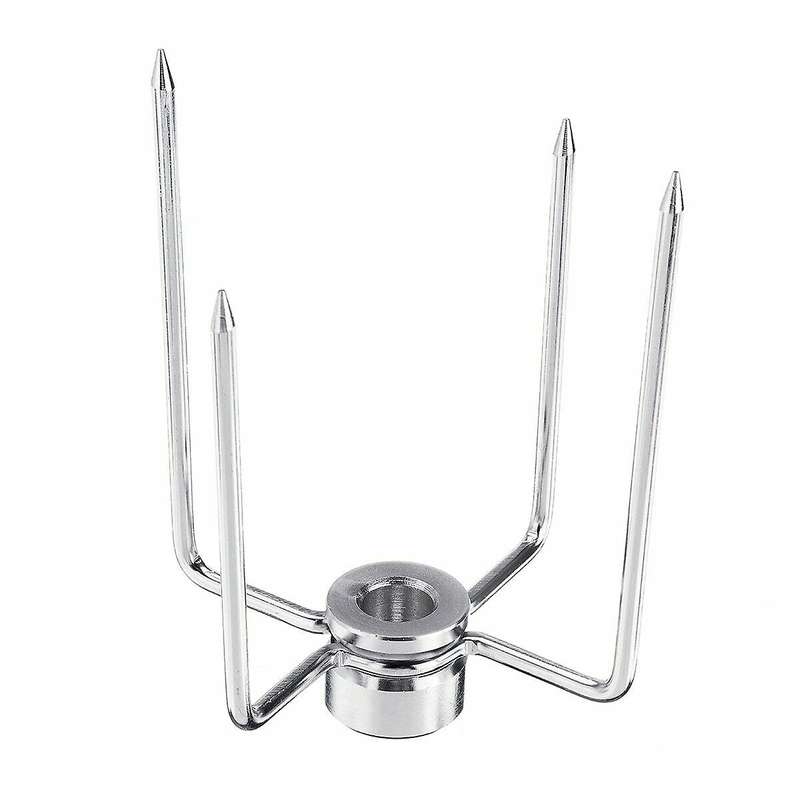 2pcs Meat Forks Clamp Grill Meatpicks Stainless Steel Barbecue Skewer