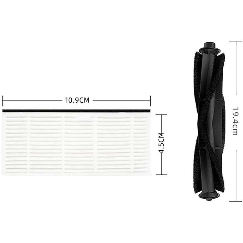 Main Brush Side Brush Hepa Filter for Lydsto R1 Vacuum Cleaner