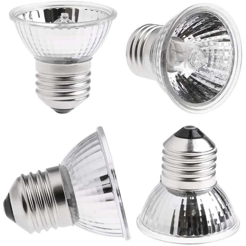 4-pack 50w 25w Uva + Uvb Full Spectrum Sun Lamp for Lizard Reptiles