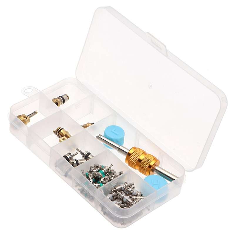 63pcs Boxed Car Air Conditioning Parts Valve Refrigeration Valve Core