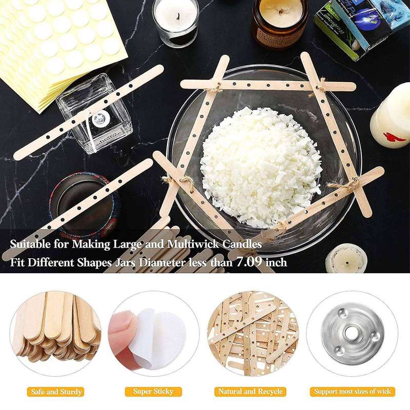 Candle Diy Tools Set,wooden Candle Wick Holder,braided Candle Wick