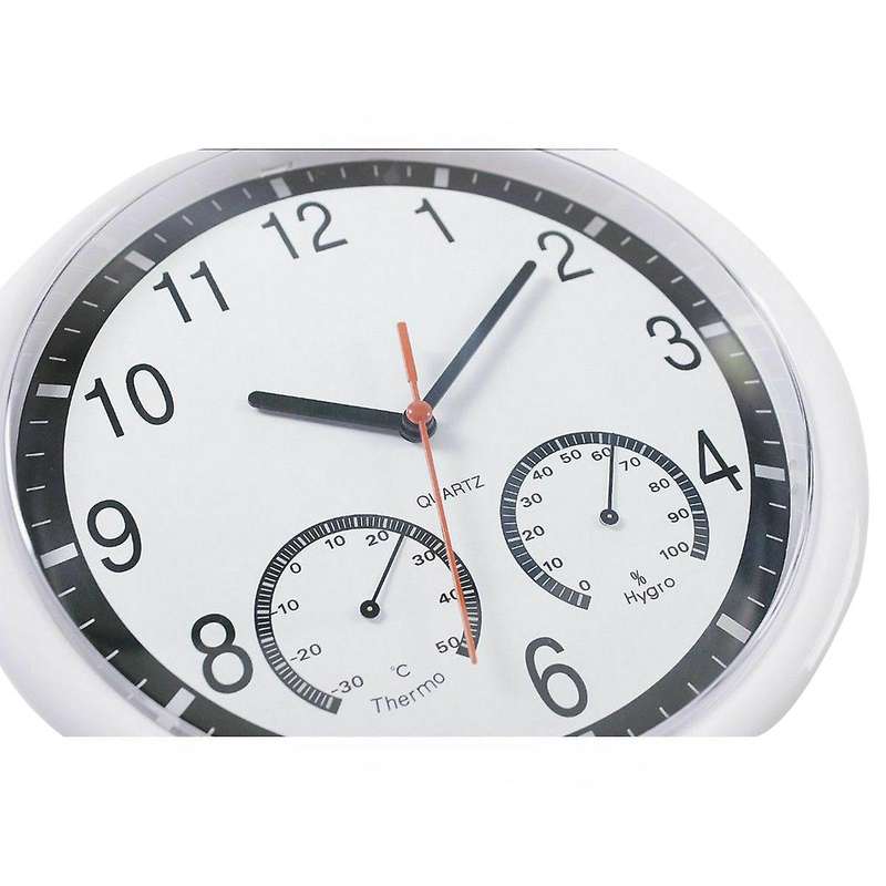 Stone Clock Silent Wall Clock Accurate Thermometer Humidity Indoor
