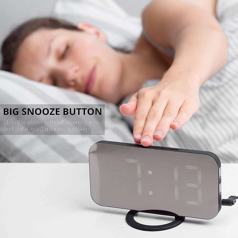 Digital Alarm Clock - Stylish Led Clock with The Usb Port,display