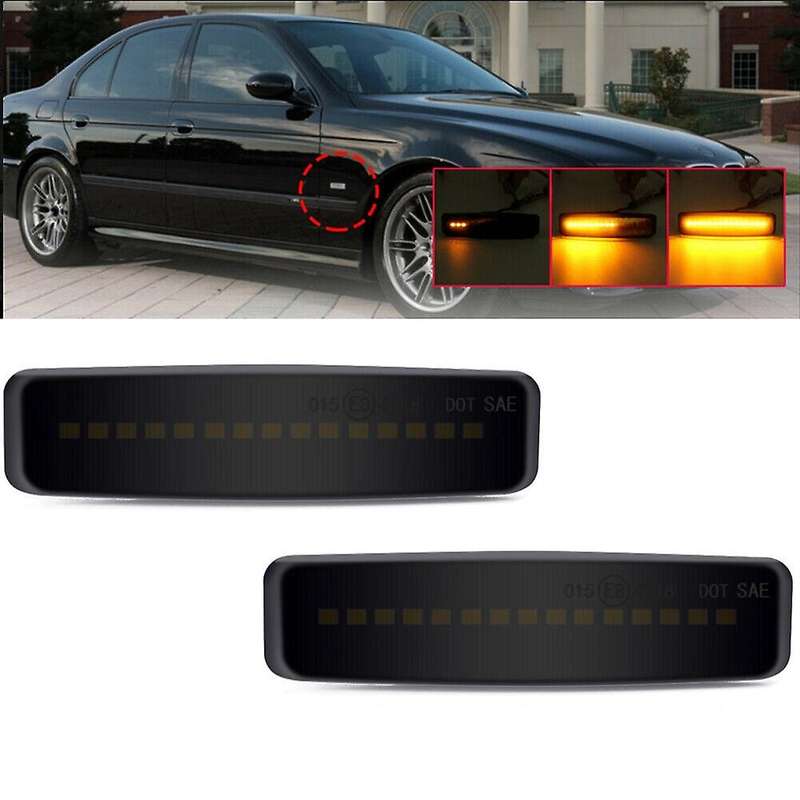 Led Side Marker Light Smoked Turn Signal For-bmw E39 5er 1995-2003