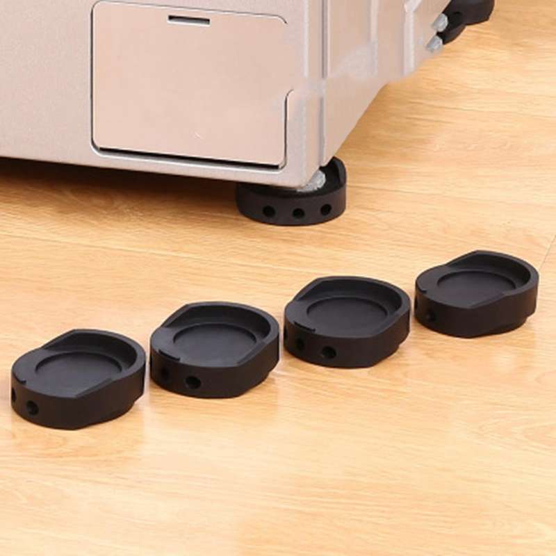 4pcs Refrigerator Washing Machine Heightened Anti-slip Mat Universal
