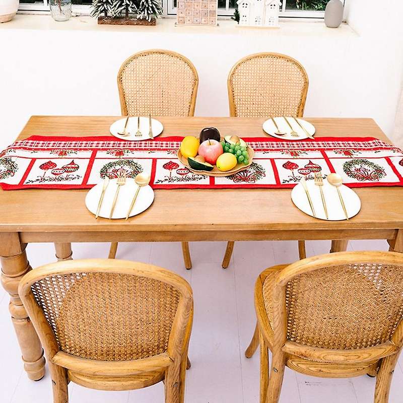 Christmas Table Runner - Holiday Table Runners for Dining Room, C