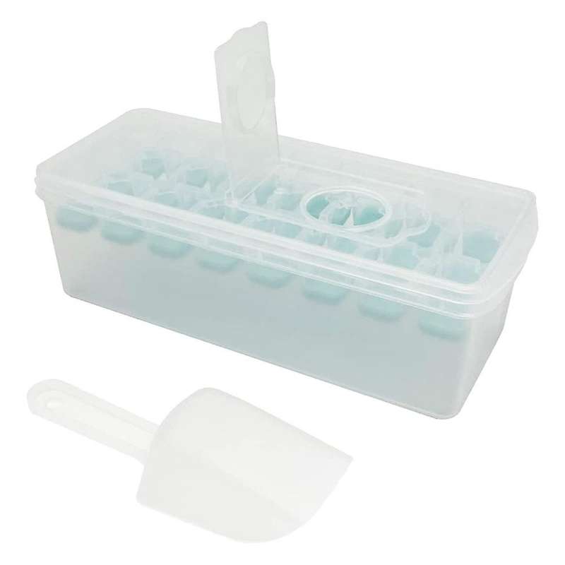 Ice-cube Tray with Lid and Bin, for Freezer,comes with Ice Container