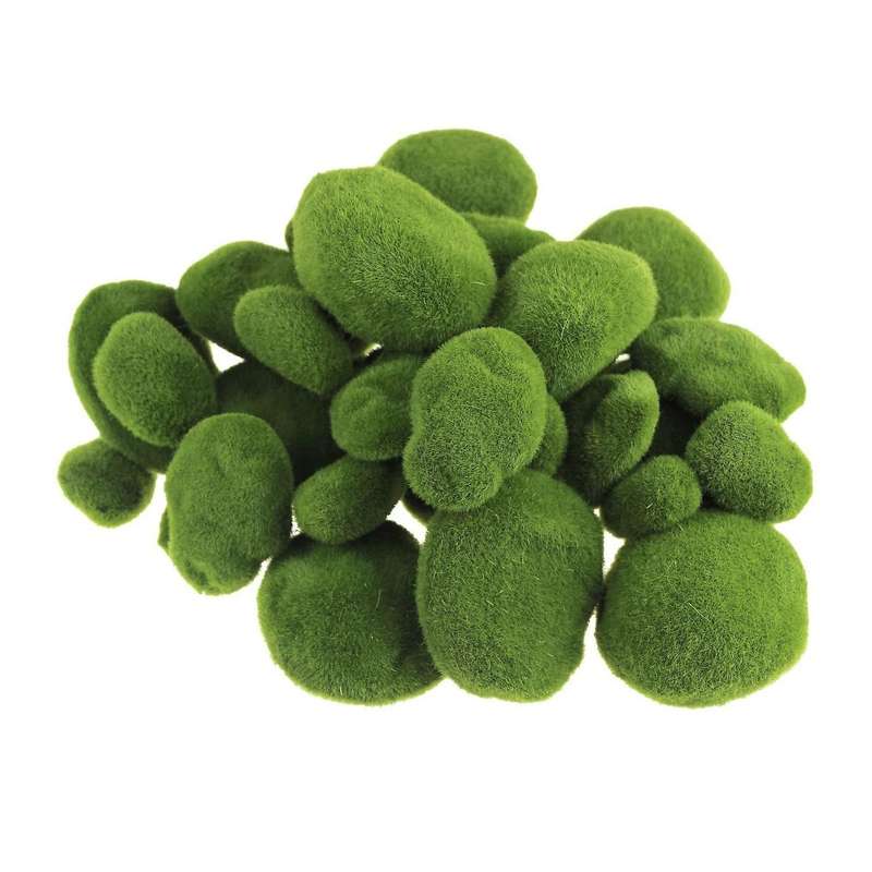 36pieces Assorted Sized Artificial Moss Rocks for Floral Arrangements