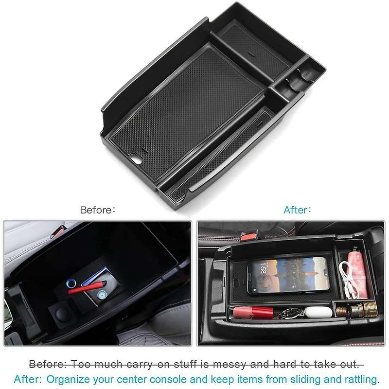 Center Console Organizer for Ford Bronco Sport 2021 2022, Black