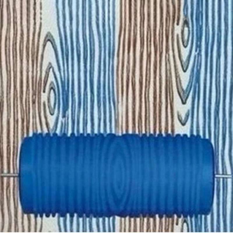 5 Inch Embossed Paint Roller Sleeve Wall Texture Stencil Decor 023y