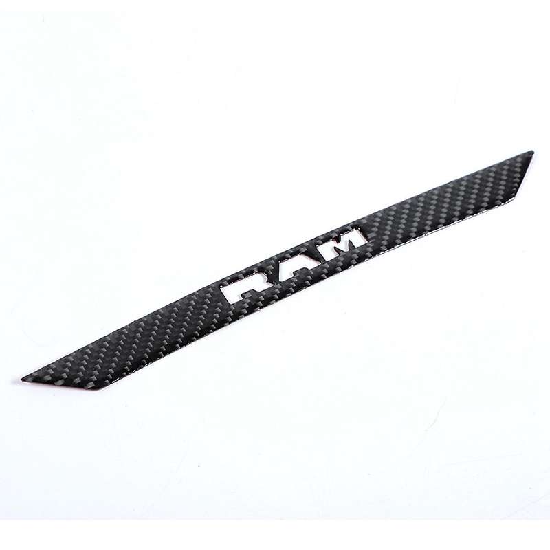 Central Logo Stickers for Dodge Ram 1500 2018-2022,carbon Fiber