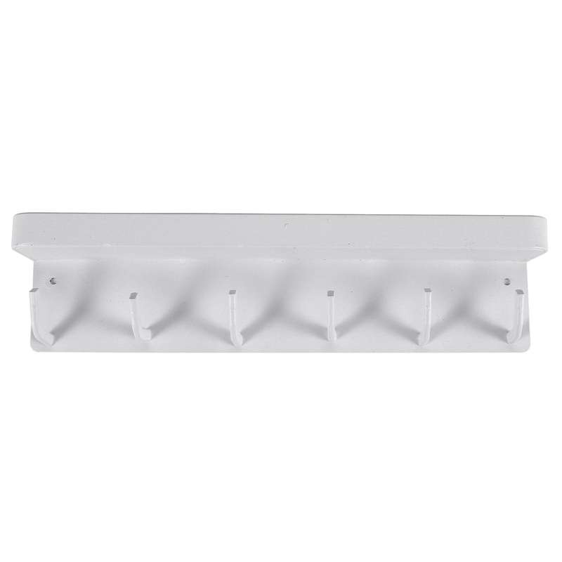 Hooks Wall Mount and Key Holder for Wall Decorative, Office White