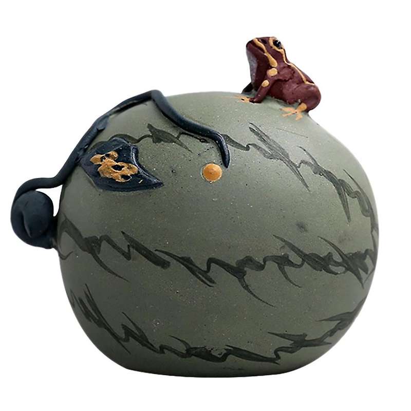 Watermelon Tea Pet Can Be Sprayed Ceramic Frog Tea Pet Cute Tea Set,l