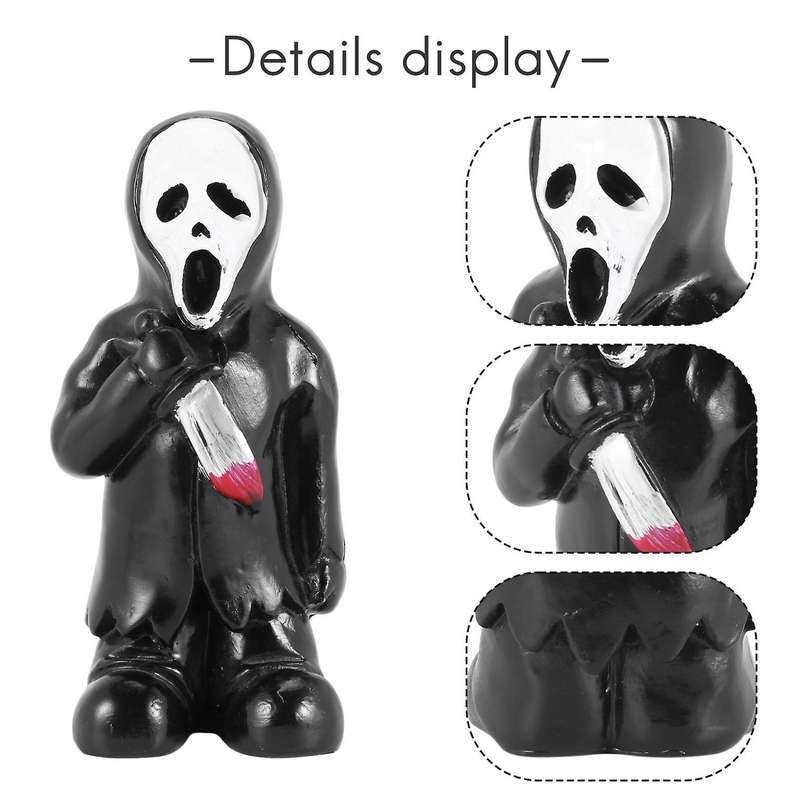 Horror Figurine Halloween Decoration Graveyard Grave Resin Ornaments