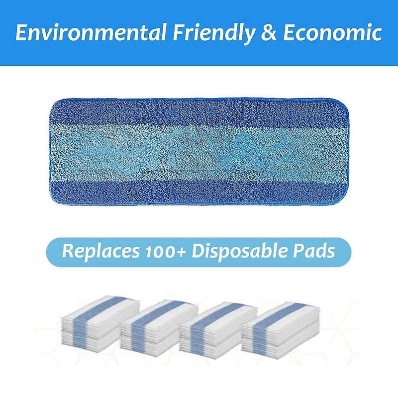 3 Pack Microfiber Mop Pads for Bona Mop for Hardwood Floor Cleaner