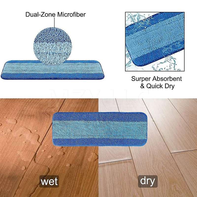 3 Pack Microfiber Mop Pads for Bona Mop for Hardwood Floor Cleaner