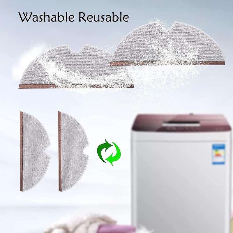 10pcs Mop Cloths for Roborock S6 S5 Max S60 S5 S50 S55 E25 Cleaner
