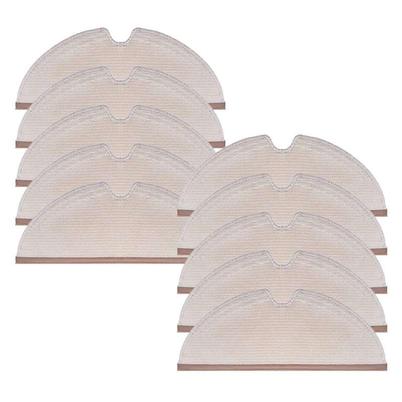 10pcs Mop Cloths for Roborock S6 S5 Max S60 S5 S50 S55 E25 Cleaner