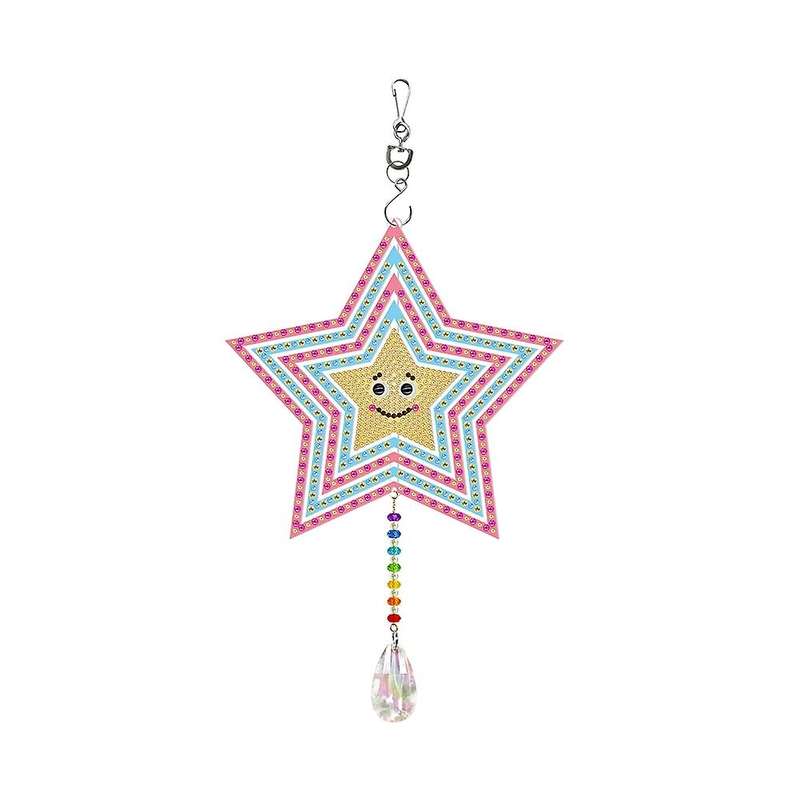 Diy Diamond Painting Ornaments Deformed Wind Chime Ornament -star