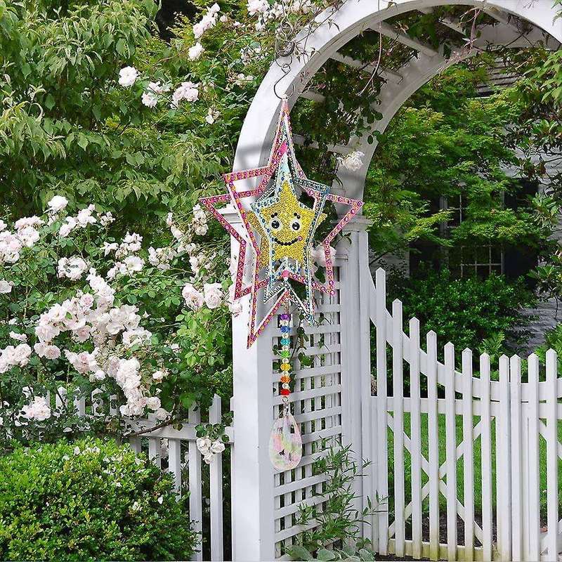 Diy Diamond Painting Ornaments Deformed Wind Chime Ornament -star