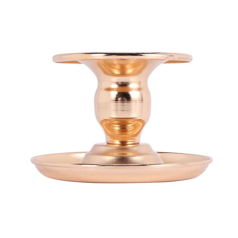 2pcs Metal Candle Holder Gold Candelabra Fashion Wedding Candle Stand
