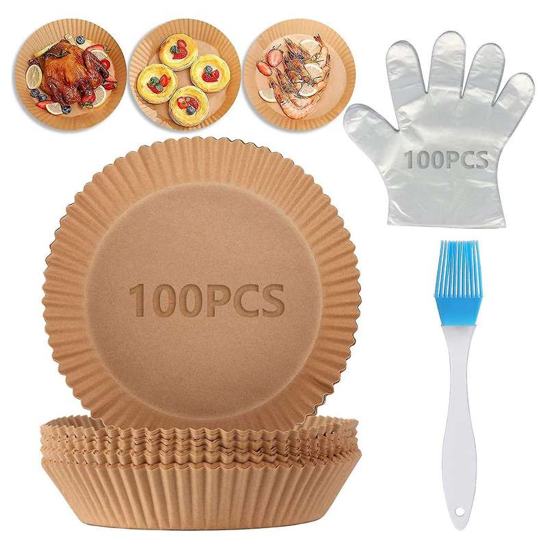 Air Fryer Disposable Paper Liner Kit 6.3 Inch Non-stick Parchment