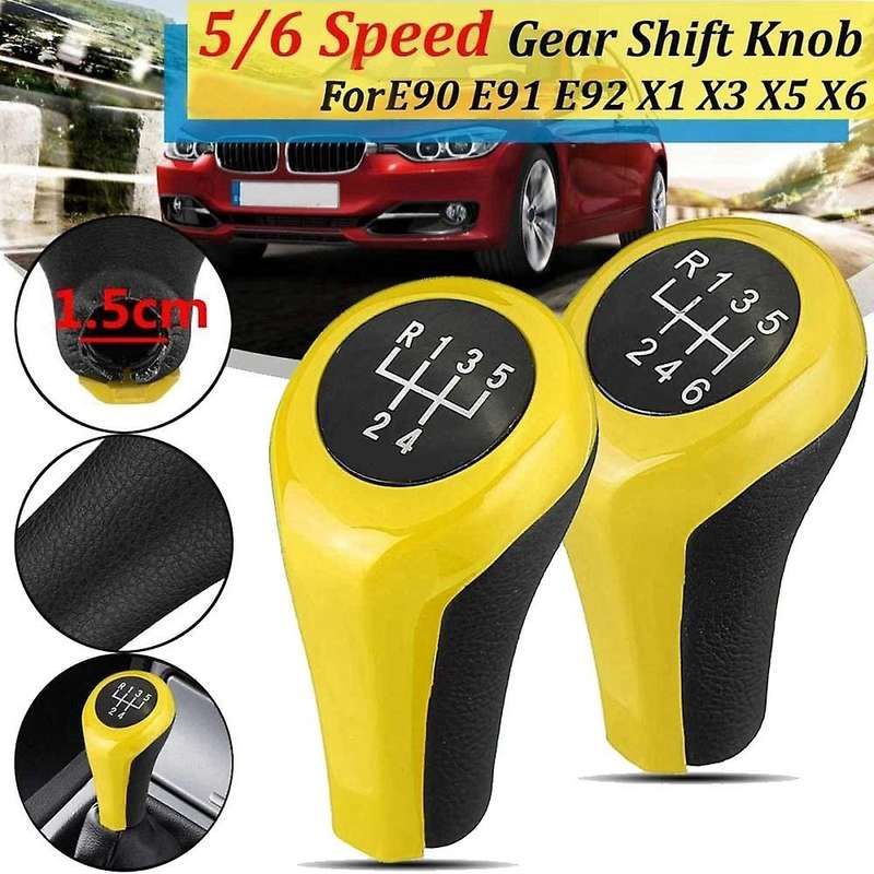 Car Gear Shift Knob 5 Speed For-bmw X1 X3 X5 E90 E91 E92 E81 E82