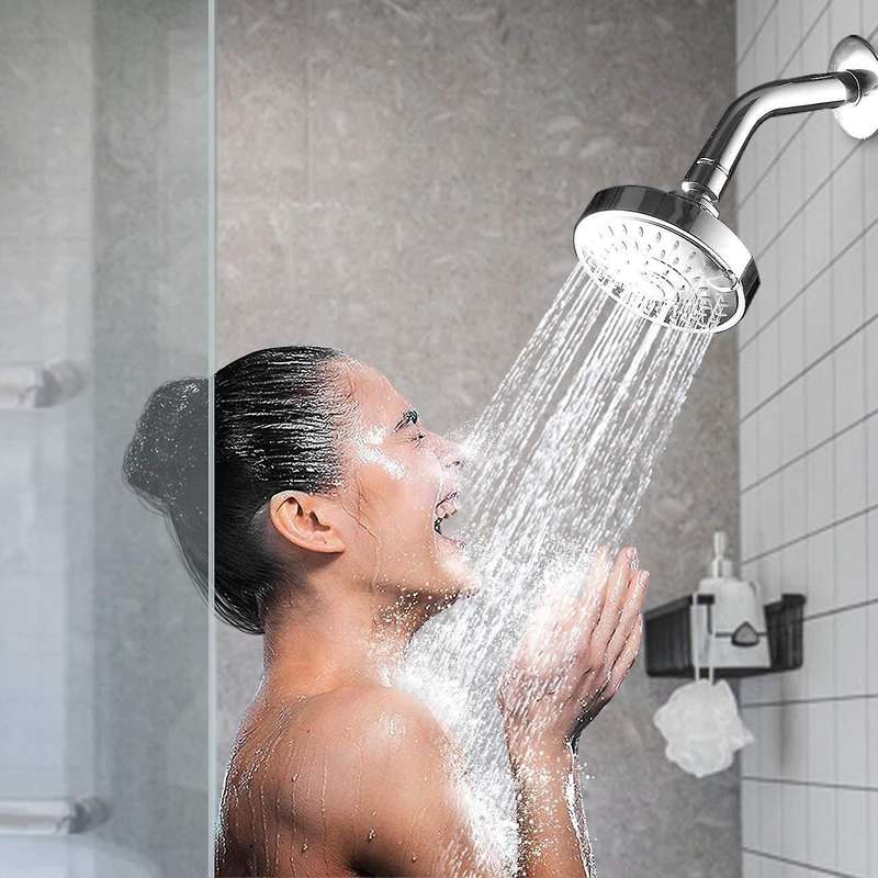 Shower Head, 5 Settings Showerhead with Adjustable Swivel Ball Joint