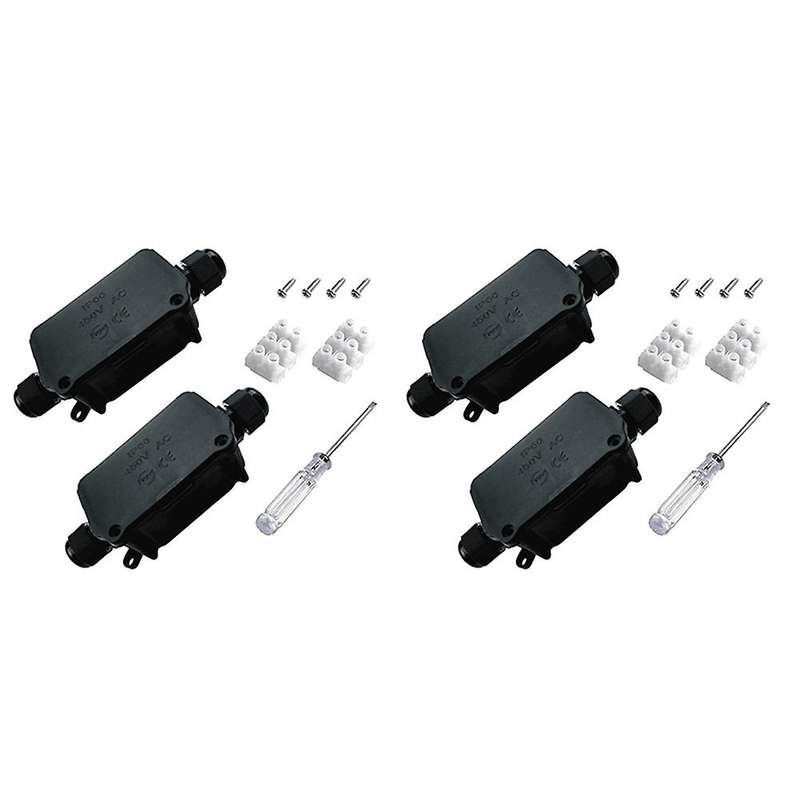 2x Waterproof Junction Box,ip66 Waterproof Cable Connector,pg9 Gland