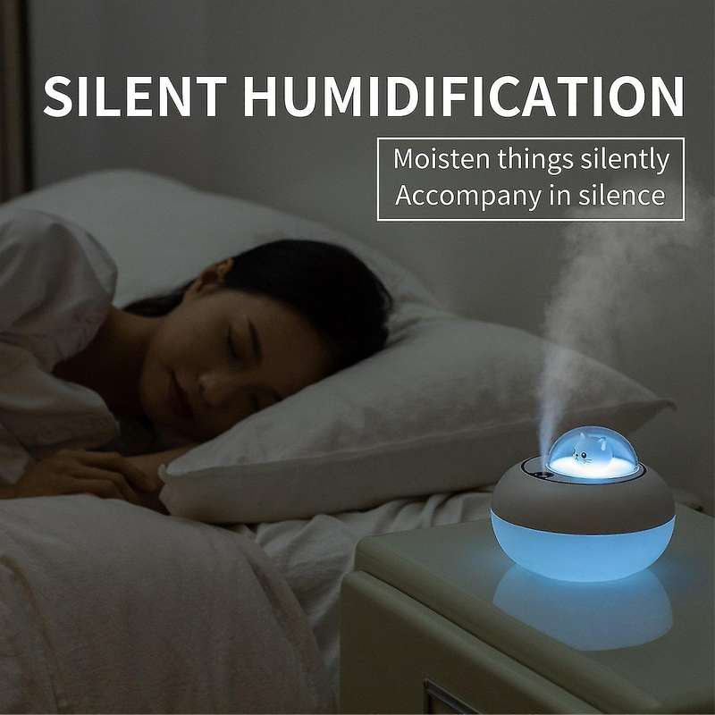 Cute Cat Air Humidifier Usb Aroma Essential Oil Diffuser for Home-b