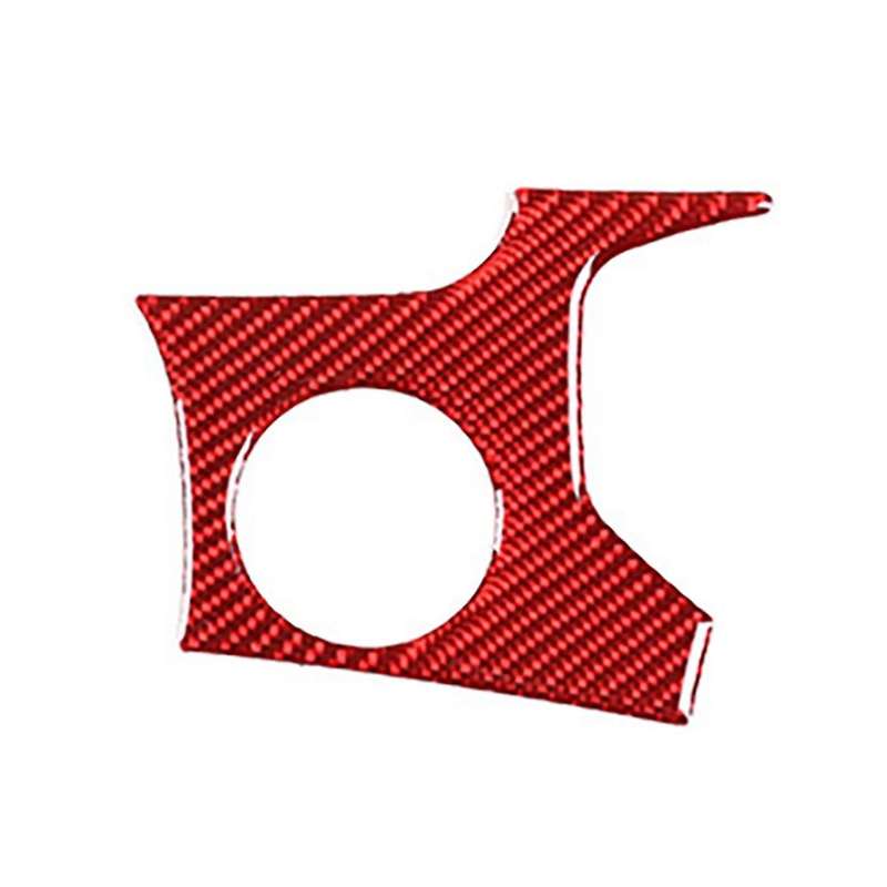 Car Carbon One-click Launch Box Cover Trim for Honda Civic 2022 Red