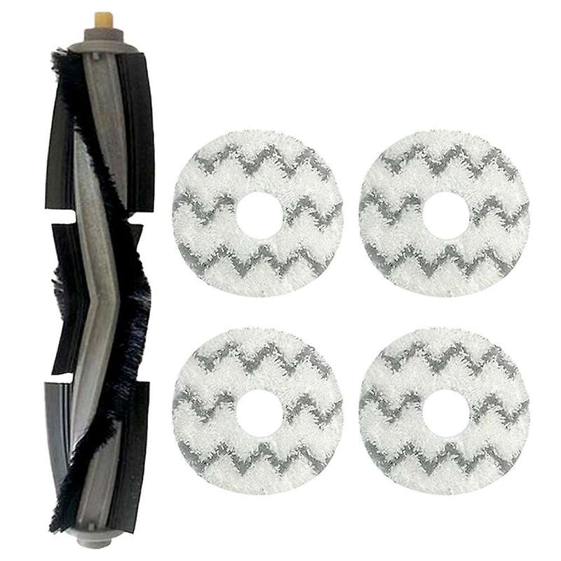 5pcs Roller Brush Mop Cloth for Ecovacs Deebot X1 Omni Turbo Robot