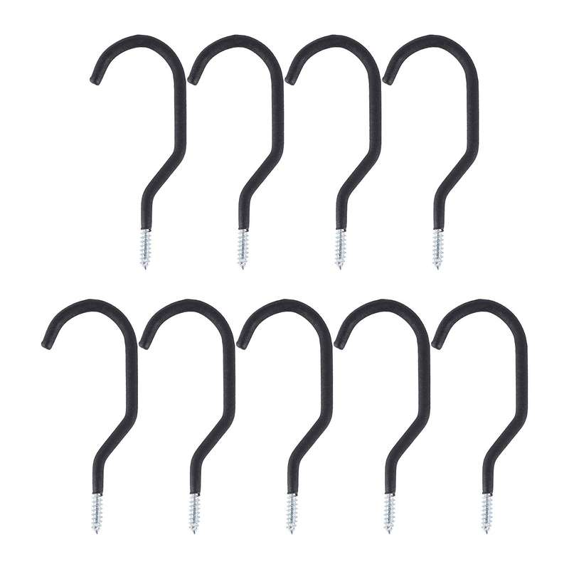 9 Pack Bike Storage Hook Rack, Heavy Duty Large Screw Hooks