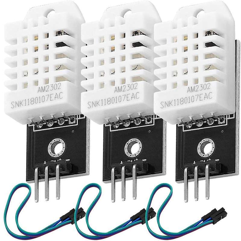 3pack for Dht22 Temperature and Humidity Sensor with Cable for Arduino