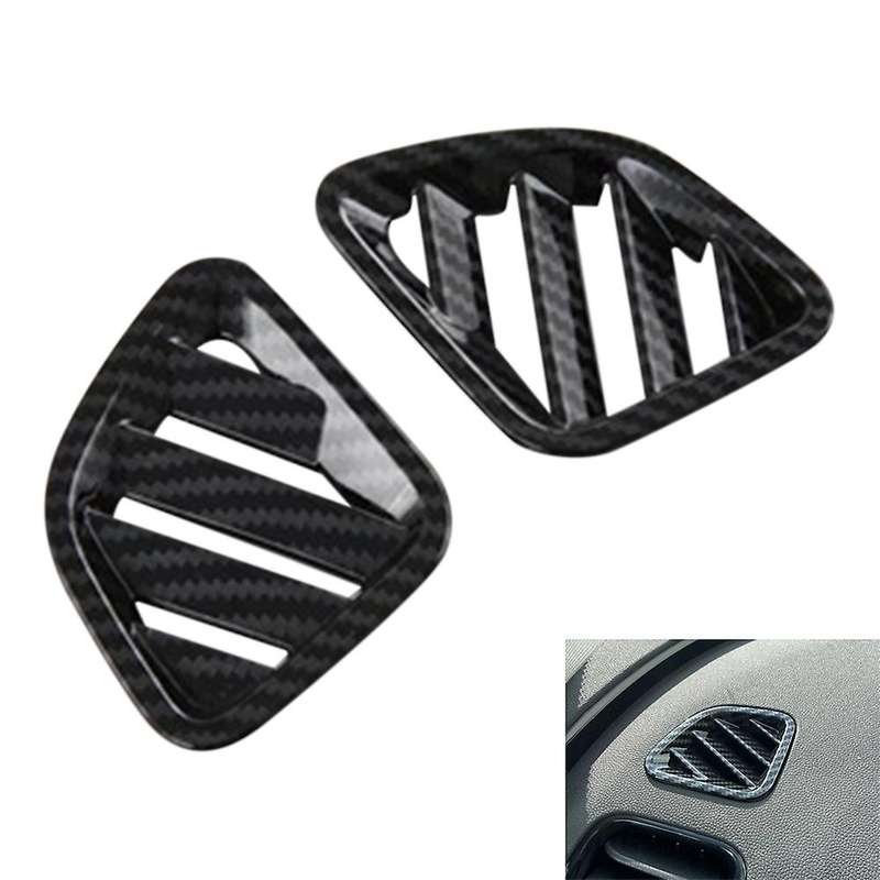 Car Carbon Fiber Dashboard Side Upper Air Vent Housing Outlet Frame