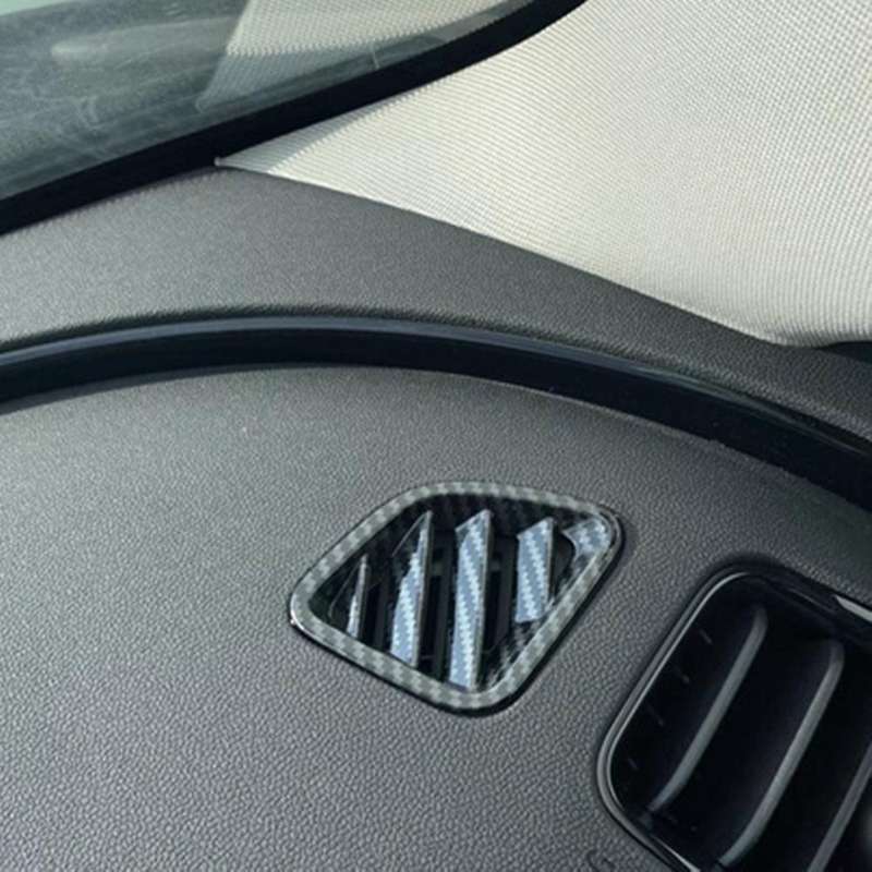 Car Carbon Fiber Dashboard Side Upper Air Vent Housing Outlet Frame