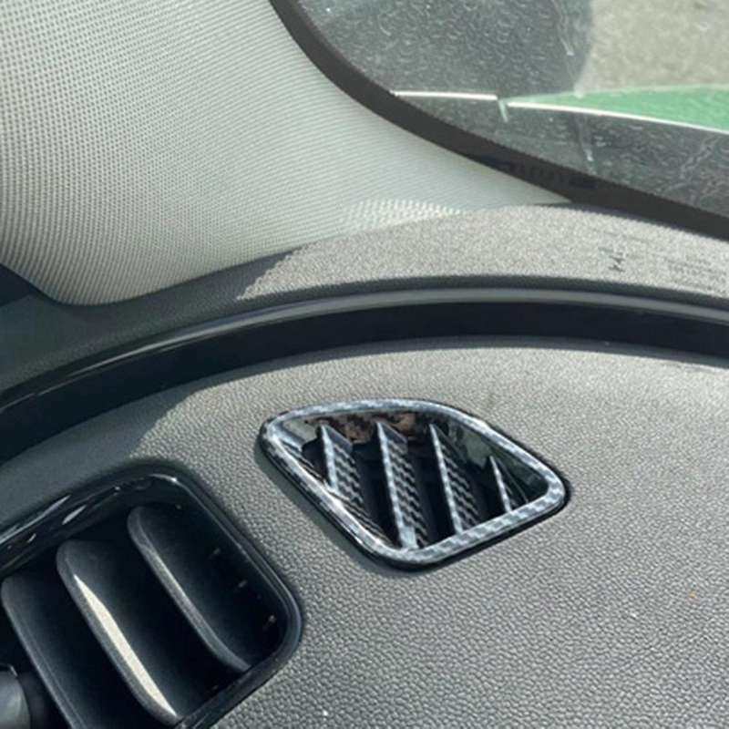 Car Carbon Fiber Dashboard Side Upper Air Vent Housing Outlet Frame