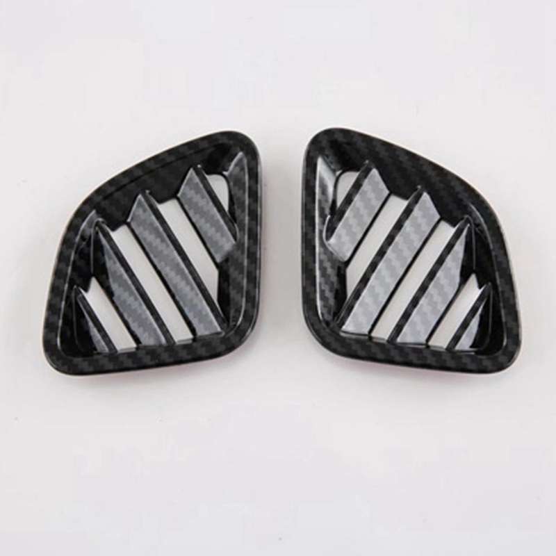 Car Carbon Fiber Dashboard Side Upper Air Vent Housing Outlet Frame