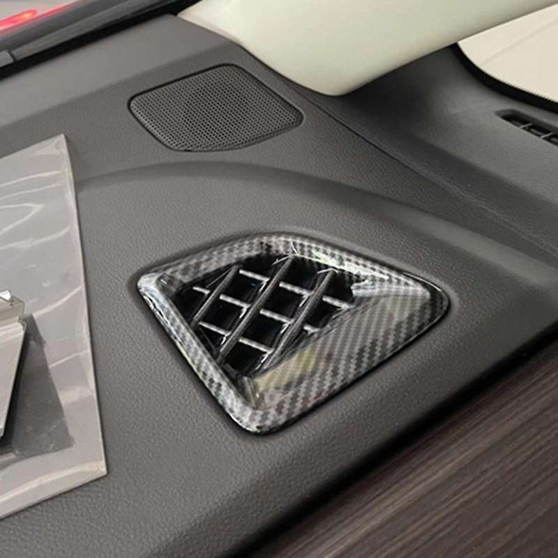 Carbon Fiber Car Front Dashboard Y Model Air Outlet Cover Frame