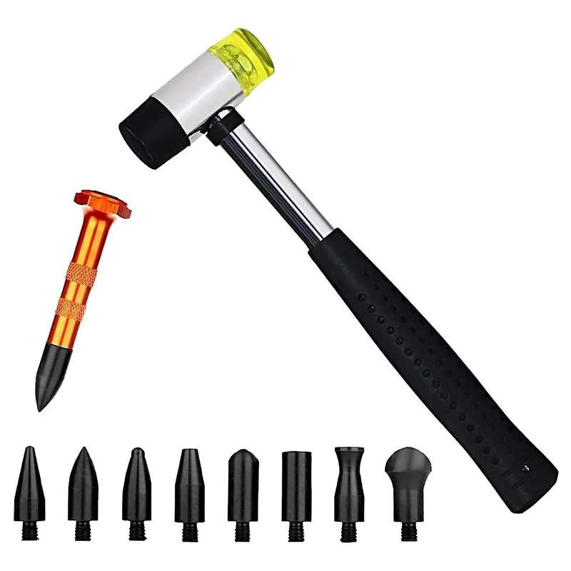 Car Body Paintless Dent Repair Tools with Knock Down Head Tap Tools