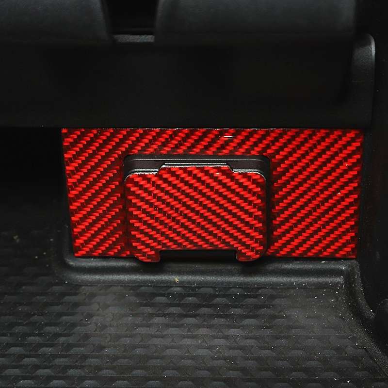 Car Inverter Power Panel for Ram 1500 2018-2022 ,red Carbon Fiber