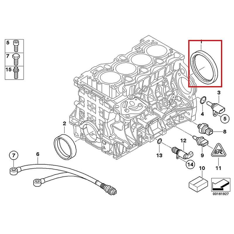 Engine Crankshaft Seal Ring 11117511395