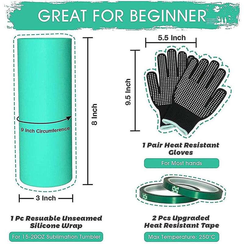 Silicone Bands Kit, for Skinny Straight Blanks Cups, Silicone Wrap